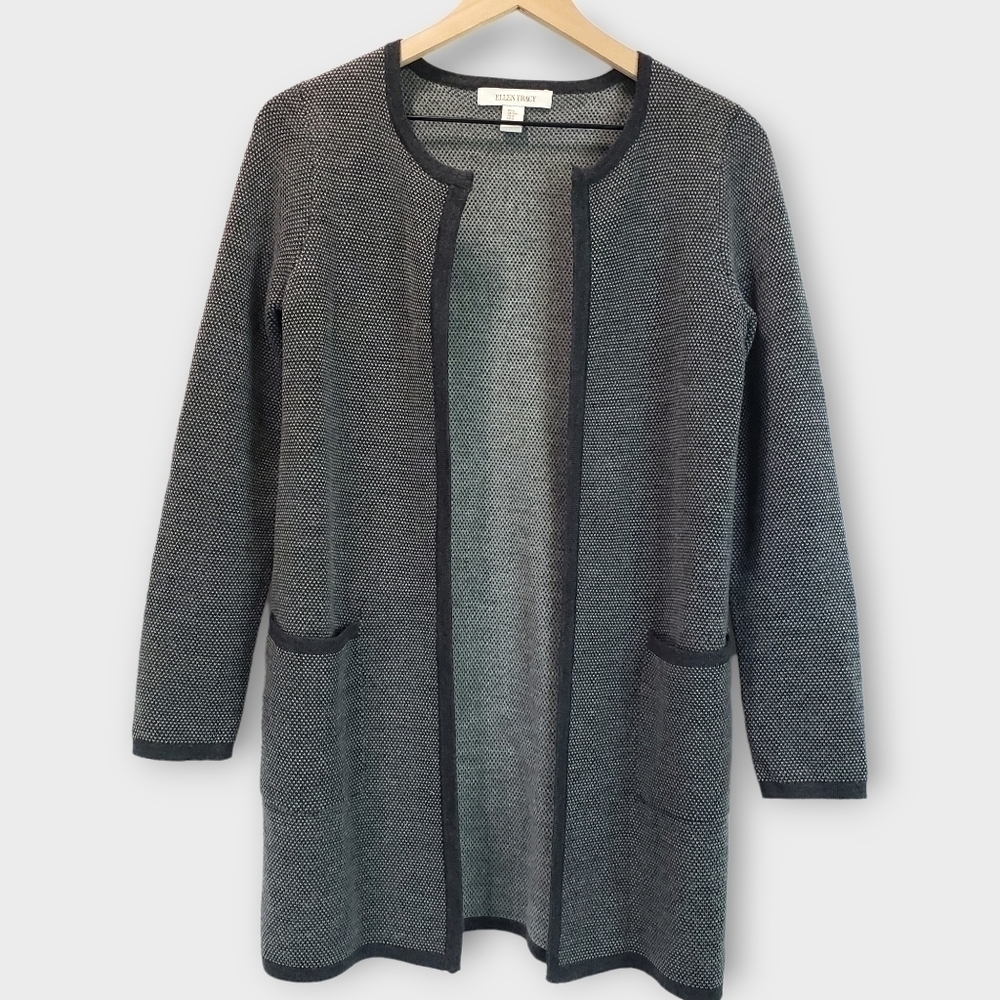 Ellen Tracy Cardigan Small Grey